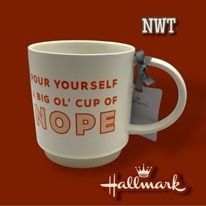 Hallmark NWT Cup of Nope Funny Mug, 16 oz.